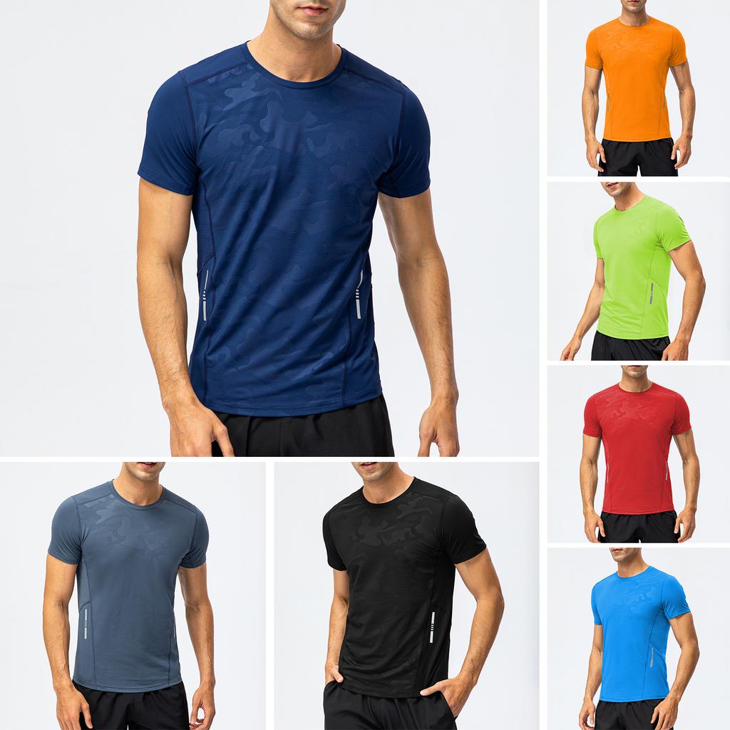 Men Women Sport T Shirt Short Sleeve O Neck Shirts for Running Workout Hiking Outdoor
