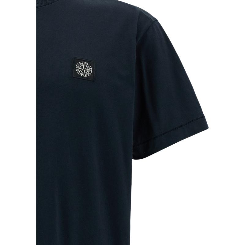Stone Island Short Sleeve Crew Neck Solid T-Shirt Men Tops K2S152100027S0013-V0020