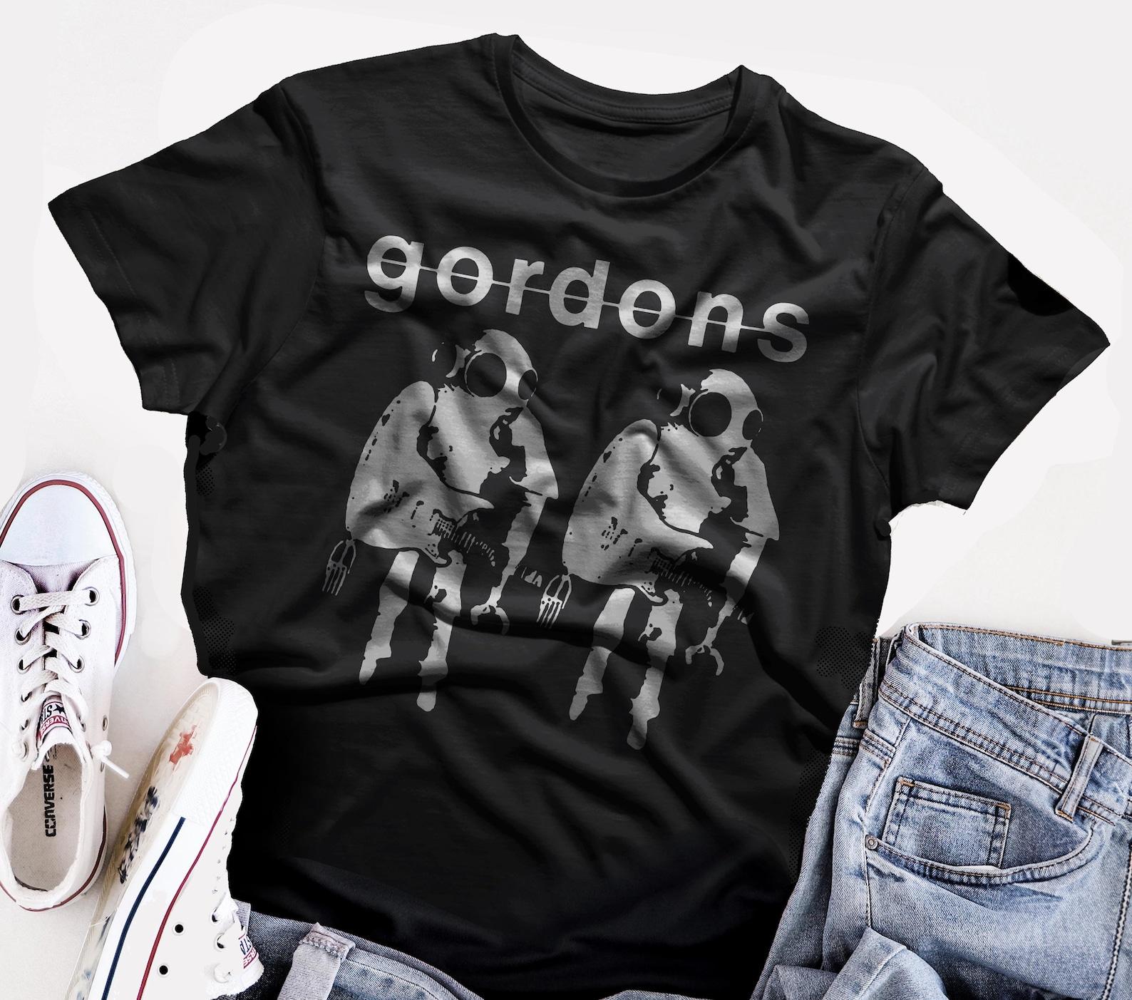 The Gordons Band t Shirt Screen Print Black Shirt L