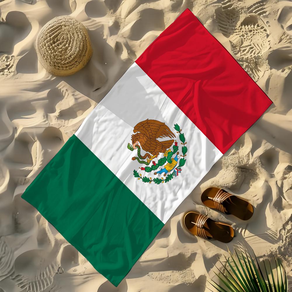 Flag Of MEXICO Towel Yoga Gym Yoga Gym Lightweight Portable for Swimming Beach Travel Sports Accessories Sandproof