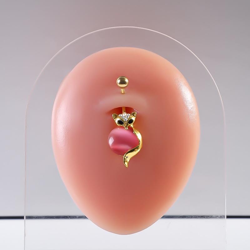 Non-Mainstream Stainless Steel Skull Belly Button Ring - Punk Holiday Party Jewelry