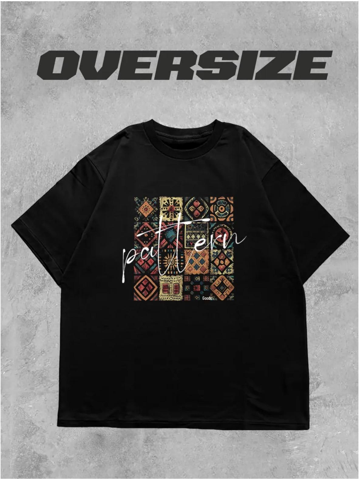 Vintage European & American Loose Fit Cotton T-Shirt - Women s Retro & Versatile Short Sleeve S чёрный