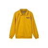 Letter Half-Zip American Vintage Stand Collar Pullover Sports Sweatshirt Men Sweatshirt Gold L423M088-00UV