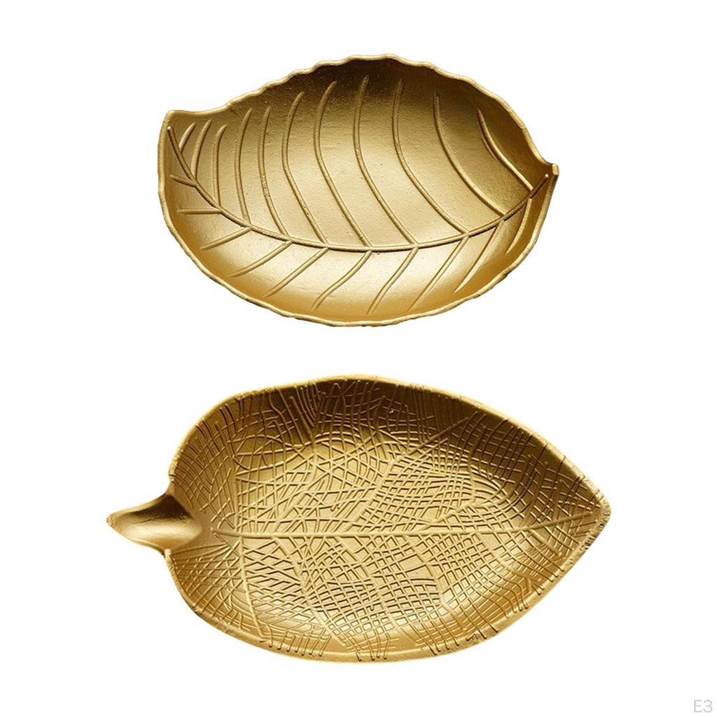 Plate Bathroom Cosmetic Tray Bread Wooden Leaf Shape Refreshment Dessert for KTV