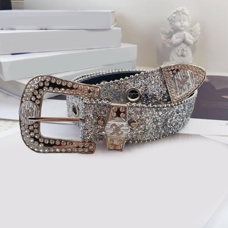 Sequined Belt for Women Fashion Waist Belt  Girl All Matching Belt for Teens Girl Western Vintage Belt Waistband