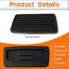 Brake Clutch Pedal Pad Cover 46545-S84-A81, Compatible With Honda Accord CR-V Civic, Rubber Pad Manual Replacement (Black)