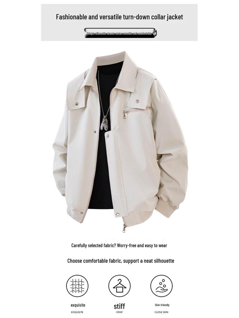 Mark Fairwhale Men's American Style Loose Fit Casual Jacket