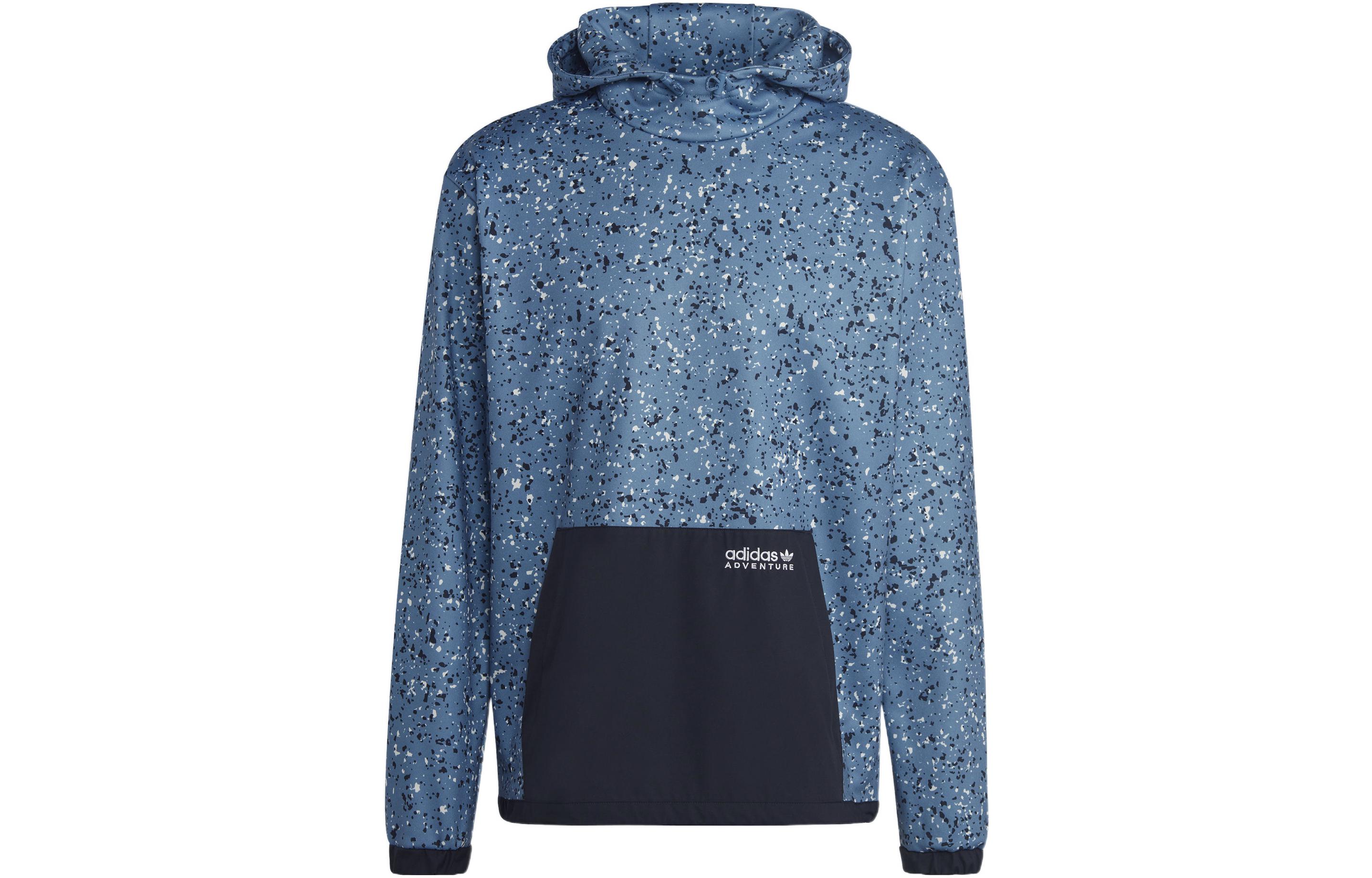 Adidas Originals Adventure AOP OH Sweatshirts Men s Blue Hooded Moderate HK5015 S