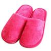 Non-slip Comfortable Winter Couples Solid Color Warm Home Plush Flat Candy Color Slippers