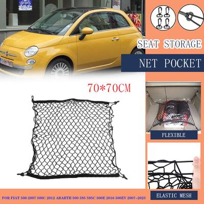 Pro Fiat 500 2007 500c 2012 Abarth 500 595 595c 500e 2016 500EV 2007~2024 Elastická síťka do kufru auta Zadní nákladové vnitřní příslušenství