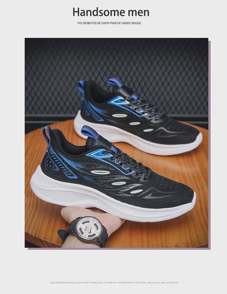 Herren Laufschuhe mit doppellagigem Netzgewebe, extra groß - Frühling/Herbst, Stoßdämpfend, Erhältlich in den Größen 46-50, Ideal für Jugendliche und Studenten