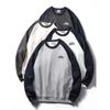 Contrast Color Raglan Terry Spring and Autumn Export Casual Embroidery