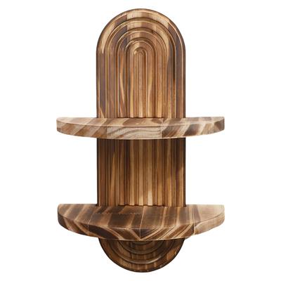 Geometric Wall-Mounted Shelf Small Shelf Home Décor Rustic Wood Bedroom Kitchen Bathroom Farmhouse Decor Toilet Spring