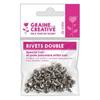 60 Double Rivets for Leather and Polymer Clay 6 Mm and 8 Mm