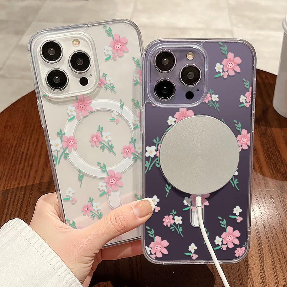Magnetic Phone Case for iPhone 12 14 16 17 Pro 17 16 15 14 13 12 Pro Max  12 13 14 15  16 High Quality Shockproof Shell Full Protection Cute Style