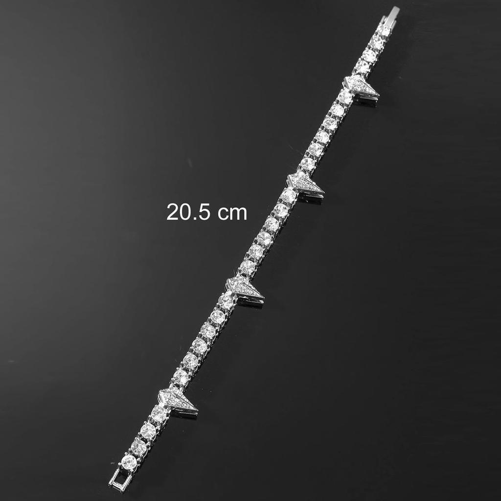 Black Panther Style Men's Diamond Tennis Bracelet & Sweater Chain