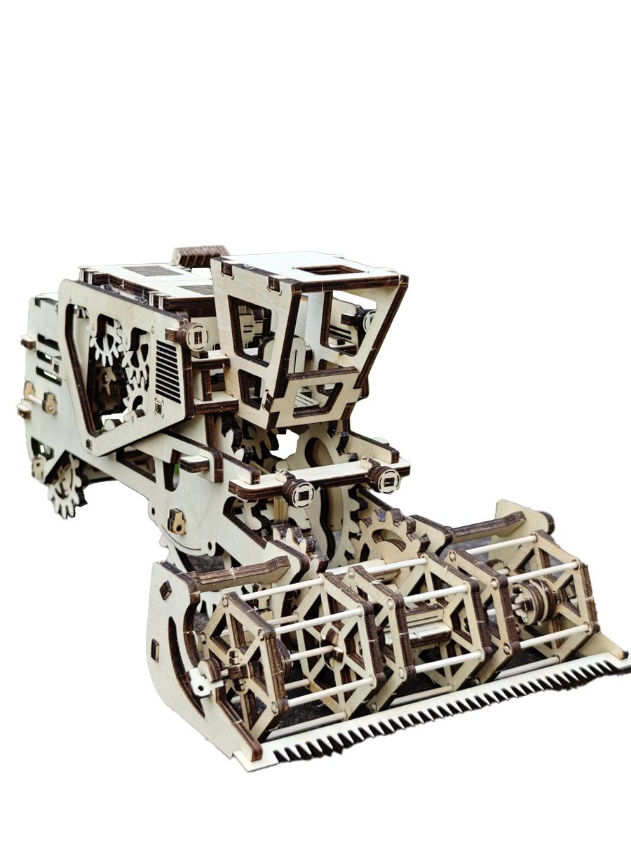 

3D Wooden Jigsaw Airship Model Kit For Adult Model Building Kit Brain Sharp Turn For Adult Building Handmade Craft Machinery белый