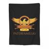 Rome SPQR Roman Blanket Soft Warm Flannel Throw Blanket Bedding for Bed Living room Picnic Travel Home Sofa