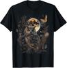Owl Moon with Night Sky Stars Graphic Men Women Boys Girls TShirt Unisex T-Shirt