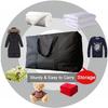 3/6pcs Heavy-Duty Extra Large Moving Bags with Reinforced Zippers & Sturdy Handles - Durable Fabric Storage Totes for Clothes