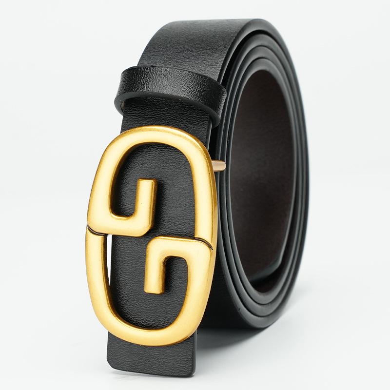 Belts for Women's Fashionable Dresses for Decoration Thin Belts  Versatile New Style Skirts  Smooth Buckles for Women's Trousers