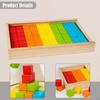 Wooden Building Blocks Set Early Development Activity Toy Versatile Christmas Gifts Storage Box
