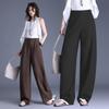 Neuer Eingang Schlankmachende High-Waist Hosen mit Fall - Vielseitiges Schlankes & Weiter Bein Design für Freizeitkleidung
