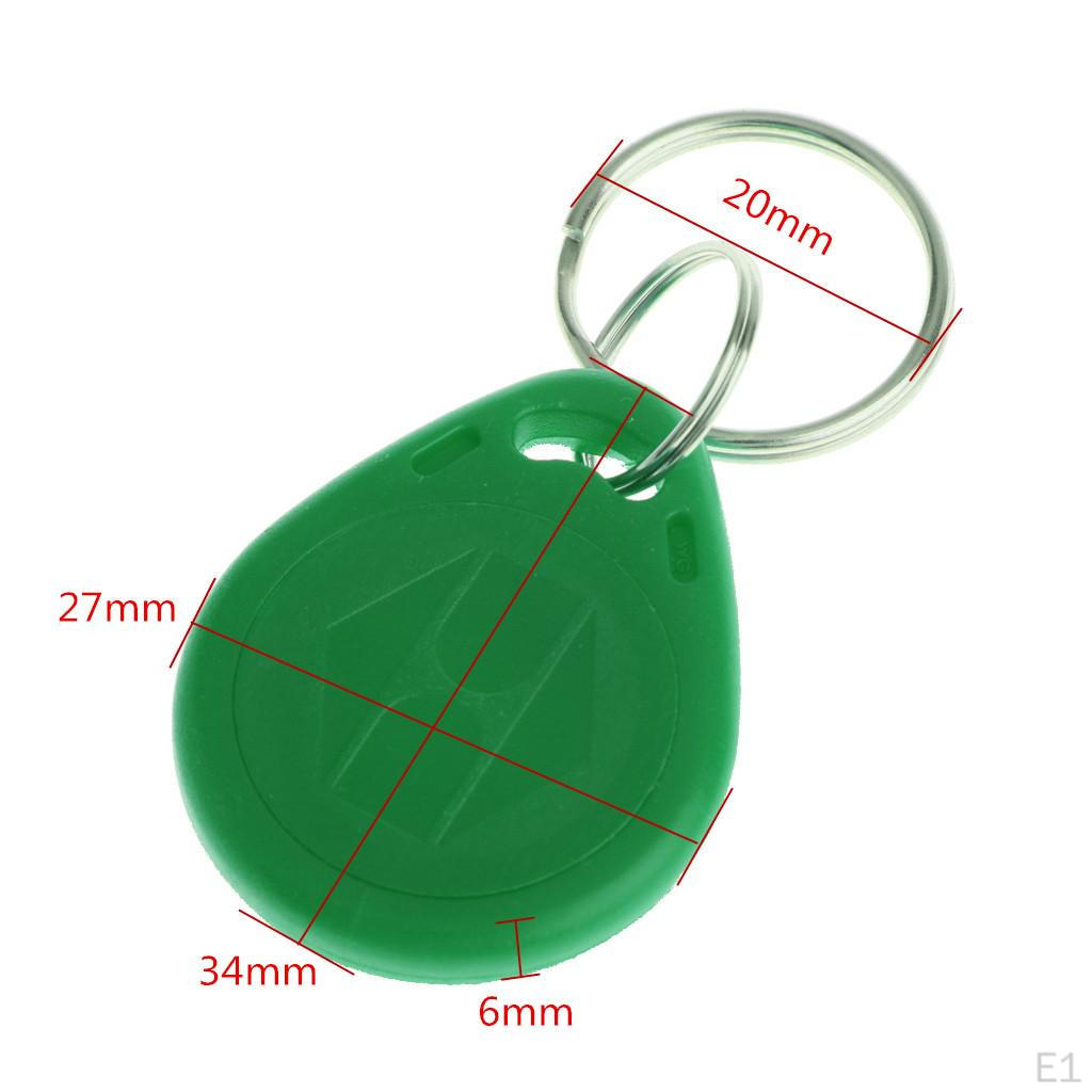 ID Tags Key Fobs for Door Gate Access System, PACK of 10