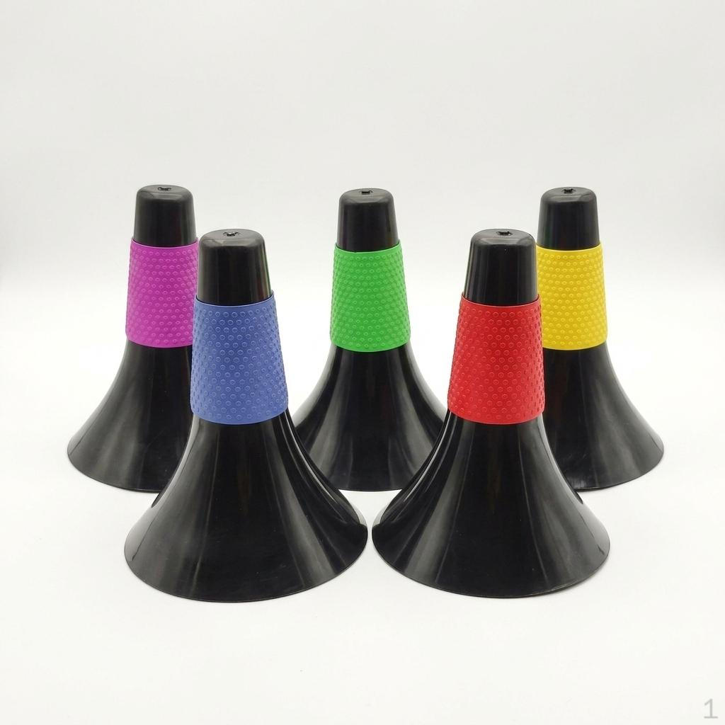 Basketball Dribbling Cones, Training Aids for Kids, Agility Markers, Slalom Cones Colorful Horn