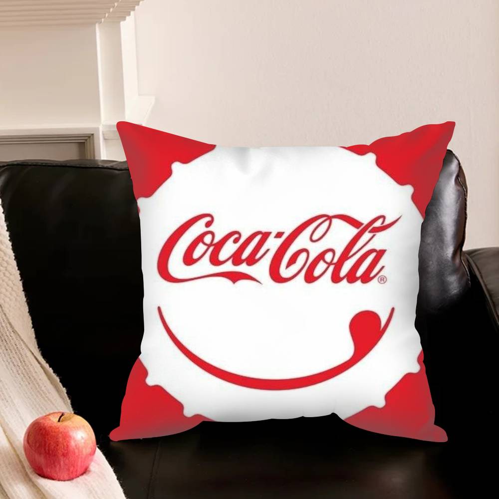 C-Coca C-Cola V-Vintage L-Logo Various Sizes Square Pillowcase For Car Home Bedchamber Decor