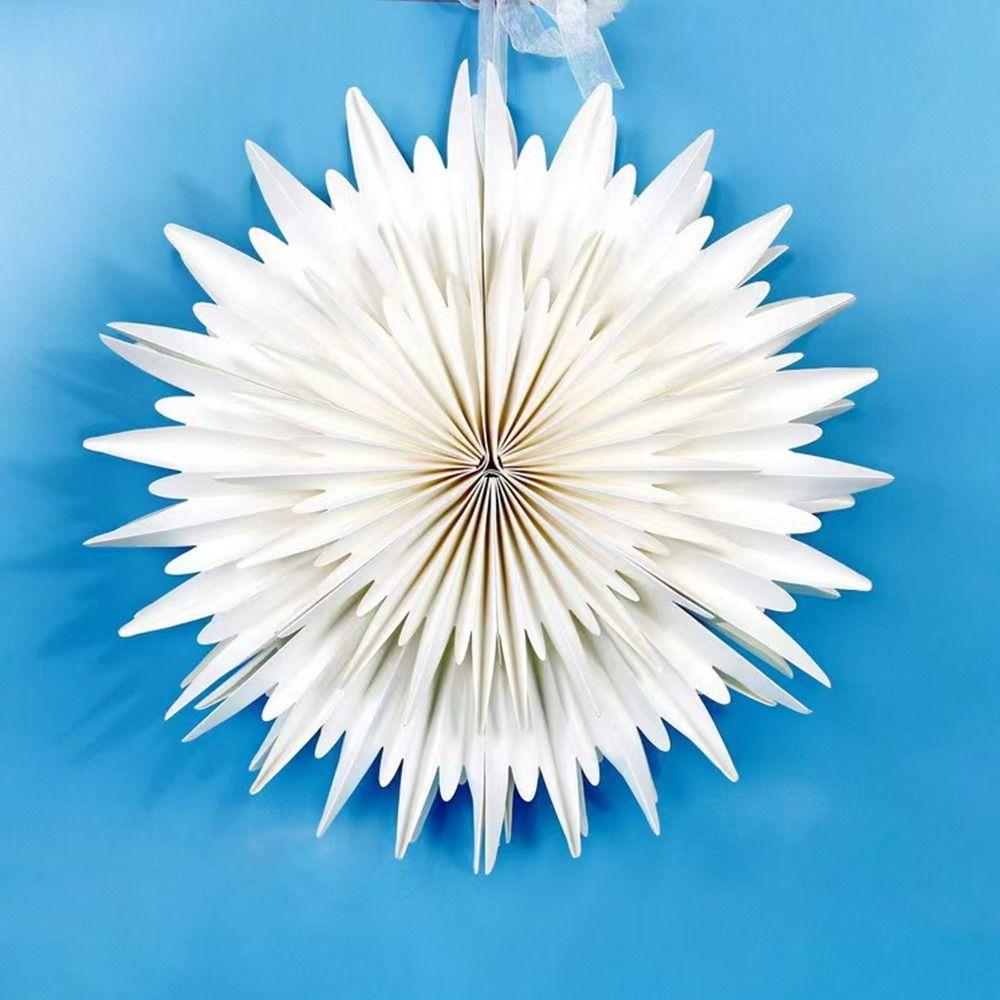Paper 3D Paper Snowflake Sparkling Lights Christmas Lantern Decorations Wedding Decoration