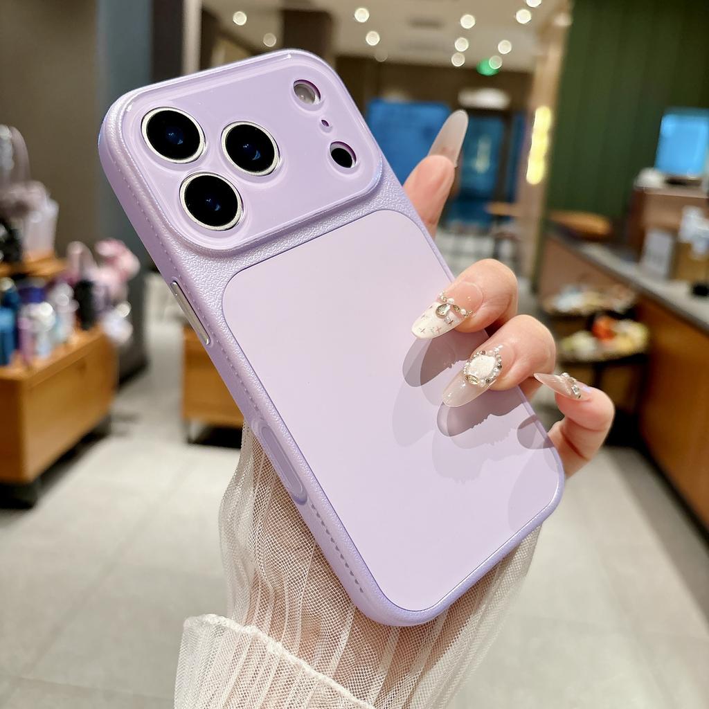 The new heat dissipation imitation leather pattern changes in seconds 17 for iPhone17ProMax mobile phone case Apple 16p all-inclusive 15/14