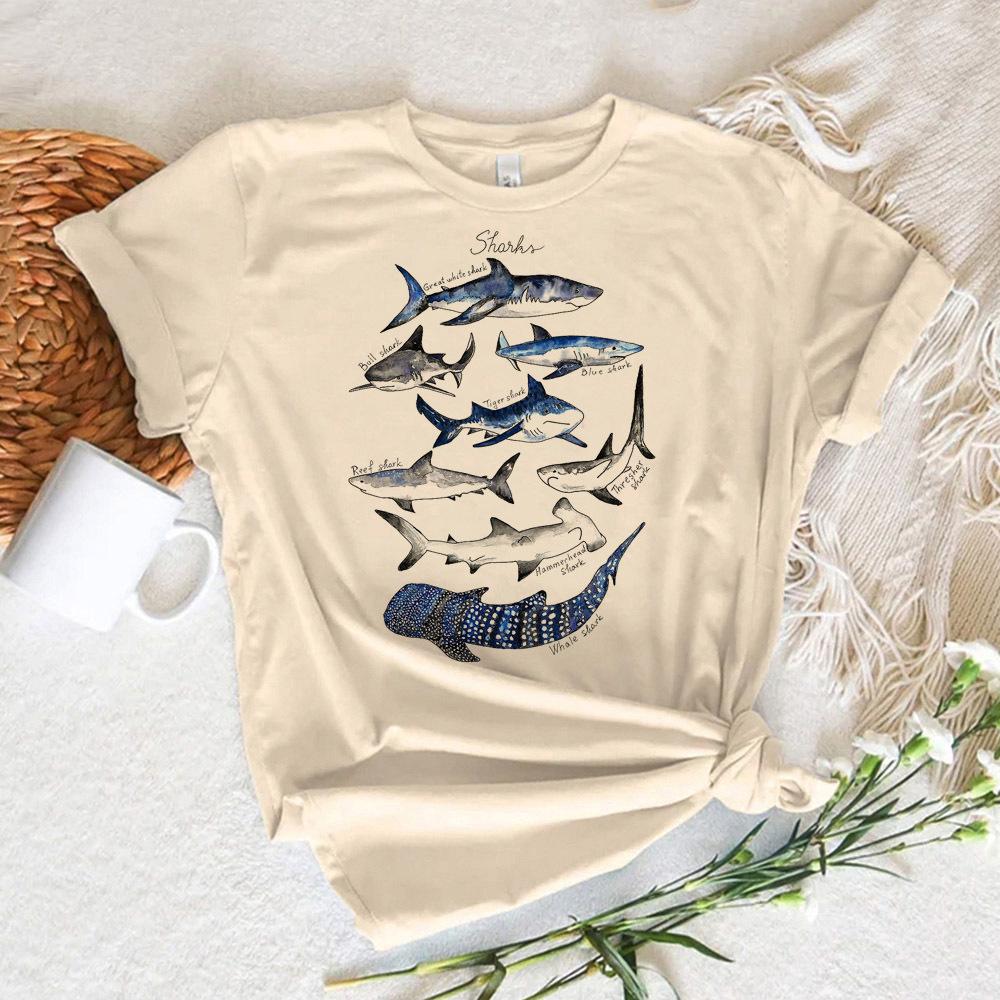 Whale tshirt Women streetwear graphic Japanese t shirt feUnisex y2k graphic designer clothing