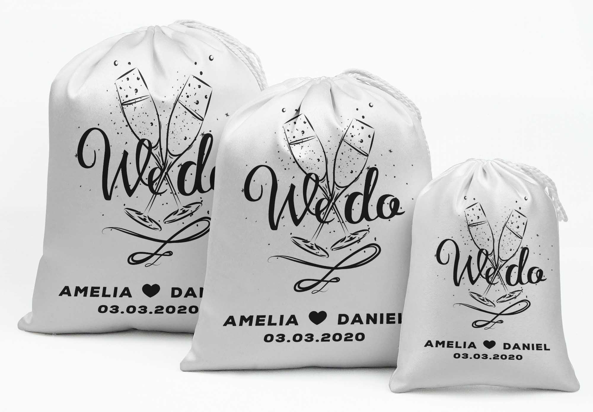 

Дарлінг Сувенір Чорний Дякую Весільний подарунок Приналежності для вечірок на замовлення Подарункові пакети Фавор Сумки для цукерок 15 8 x 10 Inches білий