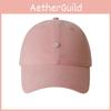Baseball Cap Simple With Solid Color Design And Puppy Decoration For Daily