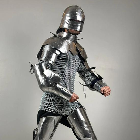 Gothic Armor Suit Medieval Knight German Full Suit of Armor 14Th Century Larp Cosplay Décor Armor Suit Best Gift