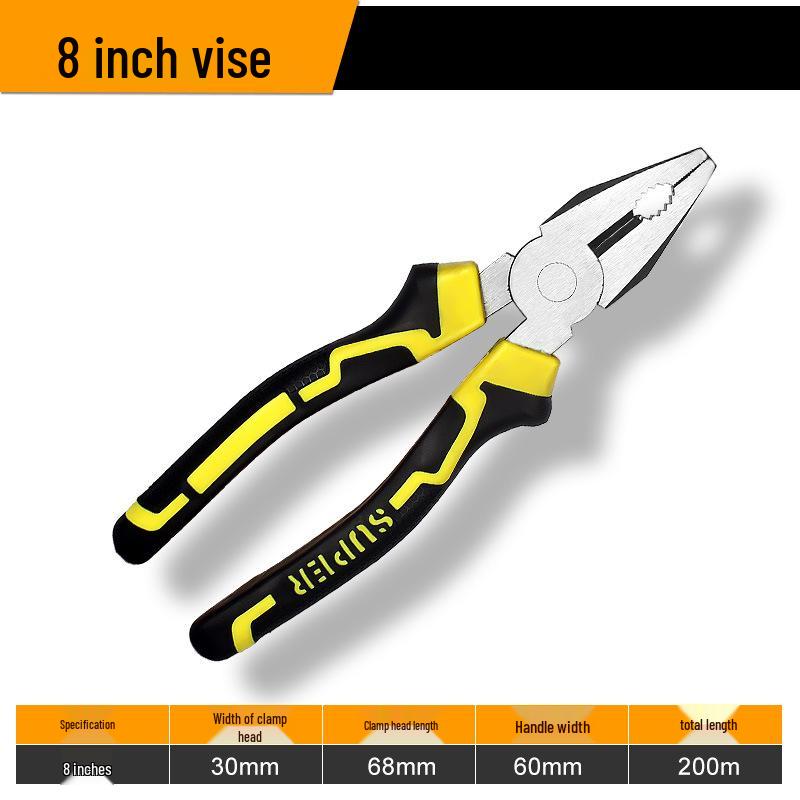 6-inch & 8-inch Multifunctional Pliers Set: Needle Nose, Flat Nose, Crimping, Wire Strippers