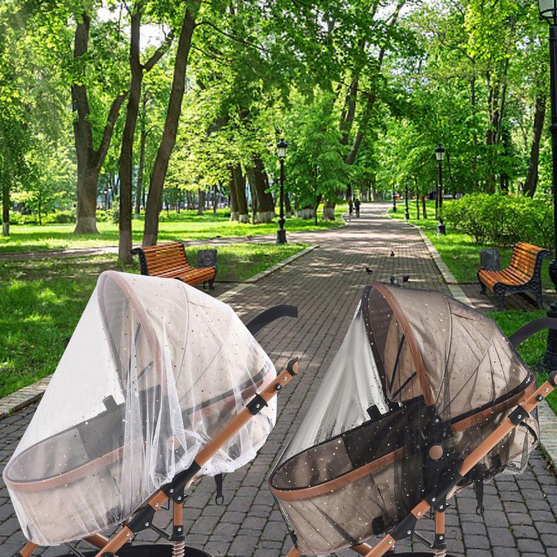 Net For Crib Bassinet Net 2X Breathable Lightweight Portable Sun Protection For Camping Strolling Nursery Crib Car Travel