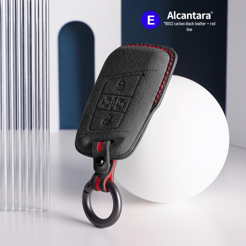 Volkswagen Car Models Three-Dimensional Alcantara Suede Key Case