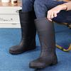 Men's tall rain shoes Thickened matte yellow rubber shoes Wading boots Worker shoes Water shoes Men's rain boots High water boots