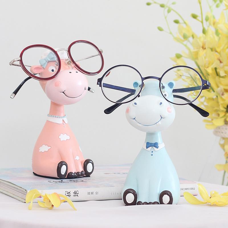 Lovely Giraffe Eye Frame Resin Display Frame Storage Rack Craftsmanship Family Creative Ornaments Decoration Home Decor