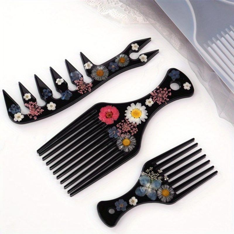 3 Creative Transparent Silicone Comb Mold Resin Decoration DIY Comb African Craft Comb Mold Jewelry Epoxy Resin Mold