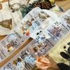70mm*200cm Vintage Coffee Castle Landscape PET Tape Creative DIY Journal Material Collage Scrapbooking Stationery