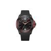 Eco-Drive Serie Rød BUFF Datovisning Mote Sport Foto Kvarts Gummi Rem Herreur Svart Skive AW1658-02E