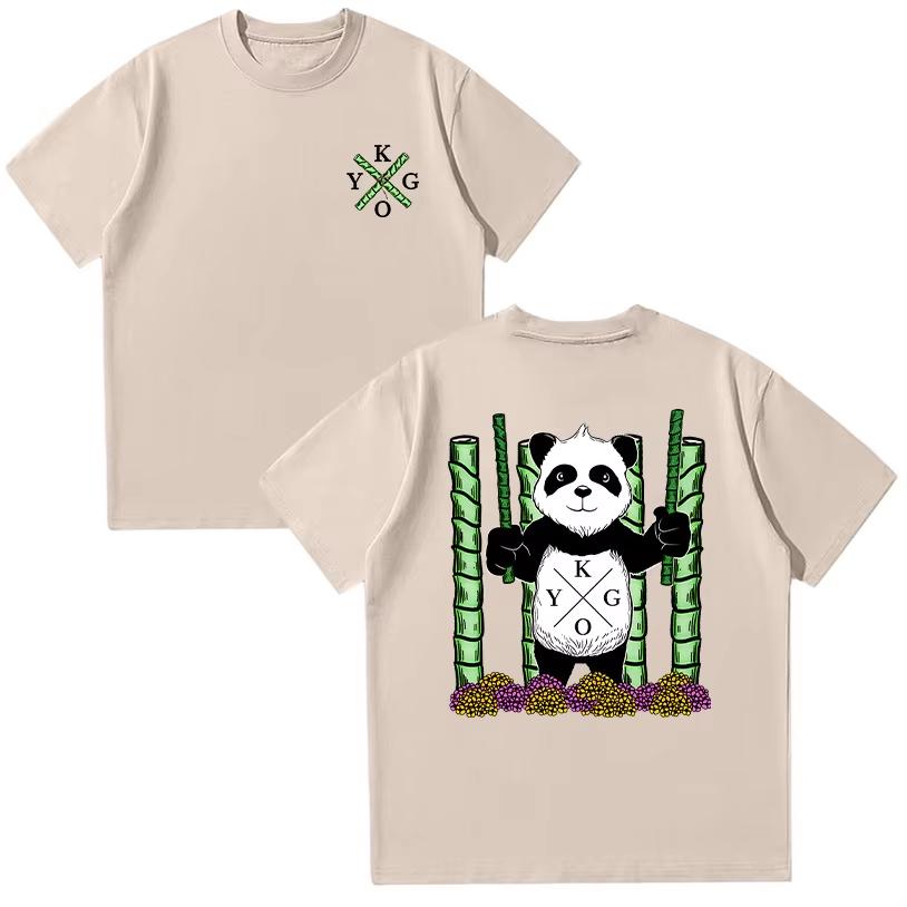2026 Kygo Panda Tee Norwegian DJ Kygo Anime Graphic Cotton High Quality Men Tshirt Y2k Streetwear Women Man Casual Clothes 2XL