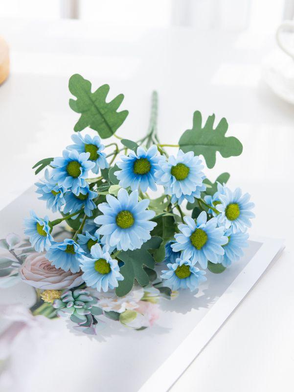 21 Heads Silk Daisy Bouquets Festival Table Decoration Vase Home Wedding Bridal Decorative Household Products Artificial Flowers