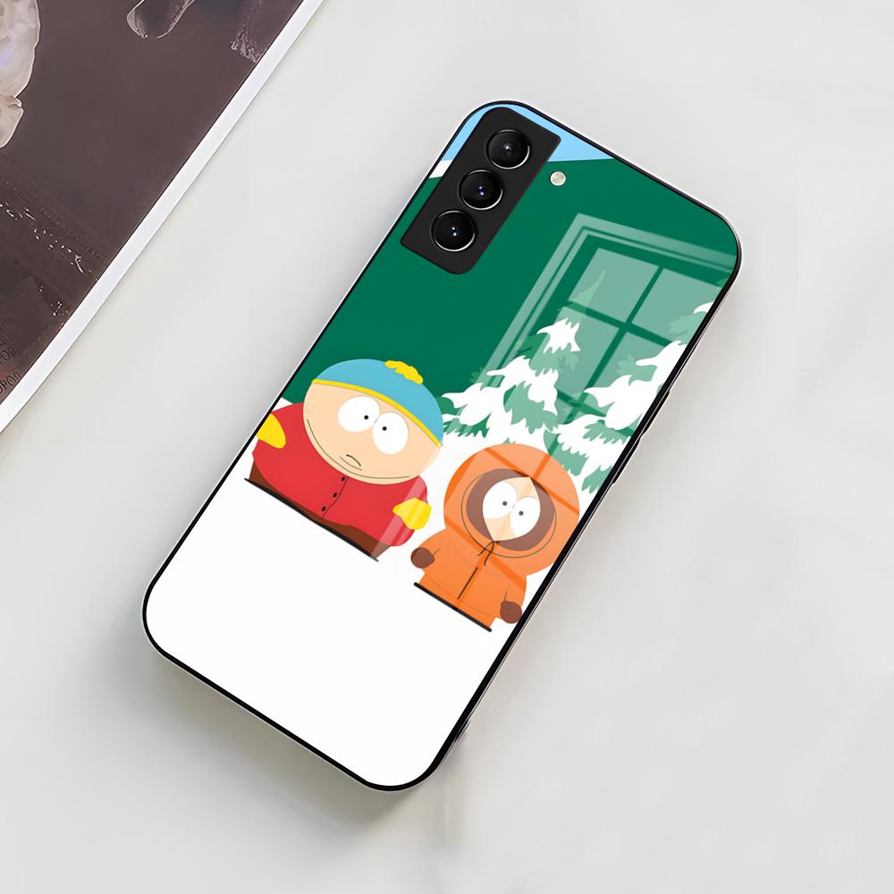 Funny S-South P-Park Phone Case For Samsung A56 A36 A26 A16 A15 A25 A35 A55 A14 A34 A24 A54 Glass Case