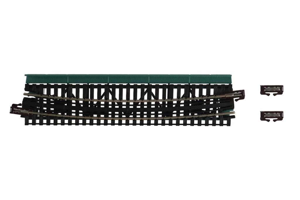 KATO N Gauge Single Track Deck Girder Curved Iron Bridge Green Railway Model Supplies R448-15° 20-466
