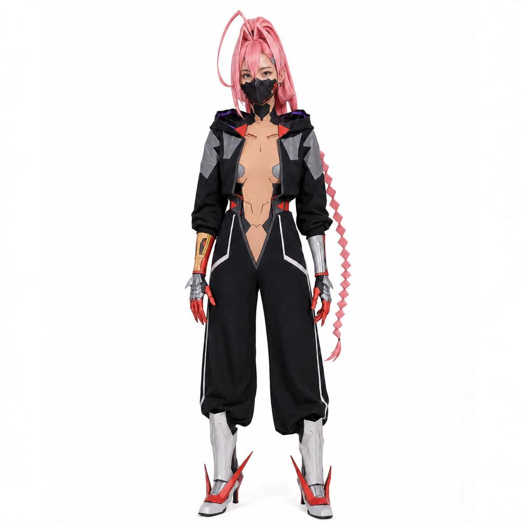 Cyberpunk Edgewalkers2Talia Yang's same style cos Wear a hooded jacket and wide-leg, cuffed pants cosplay