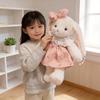 Adorable Peluche Lapin Compagnon Apaisant pour le Sommeil - Cadeau d'Anniversaire Idéal pour les Filles